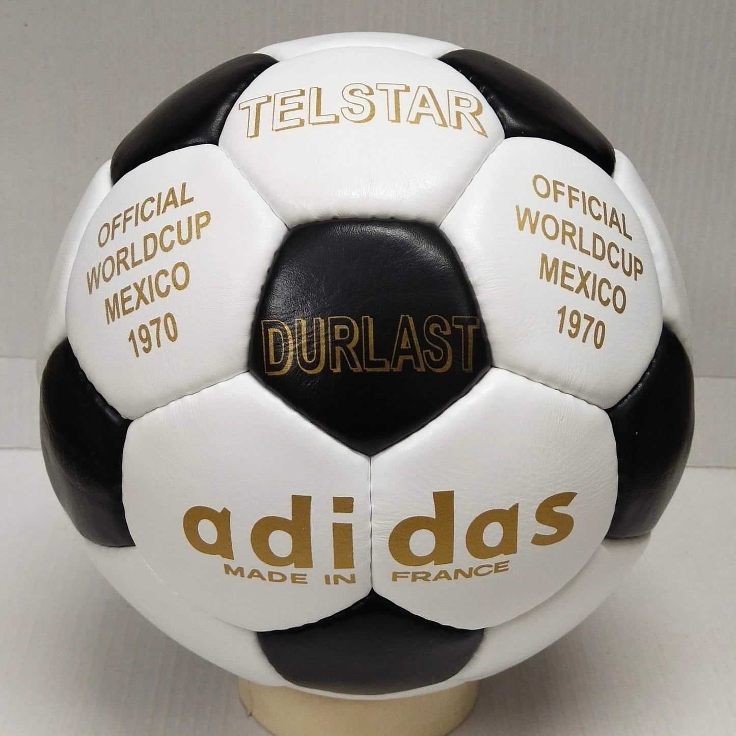 Adidas Telstar Durlast | 1970 FIFA WORLDCUP BALL | Genuine Leather SIZE 5 01
