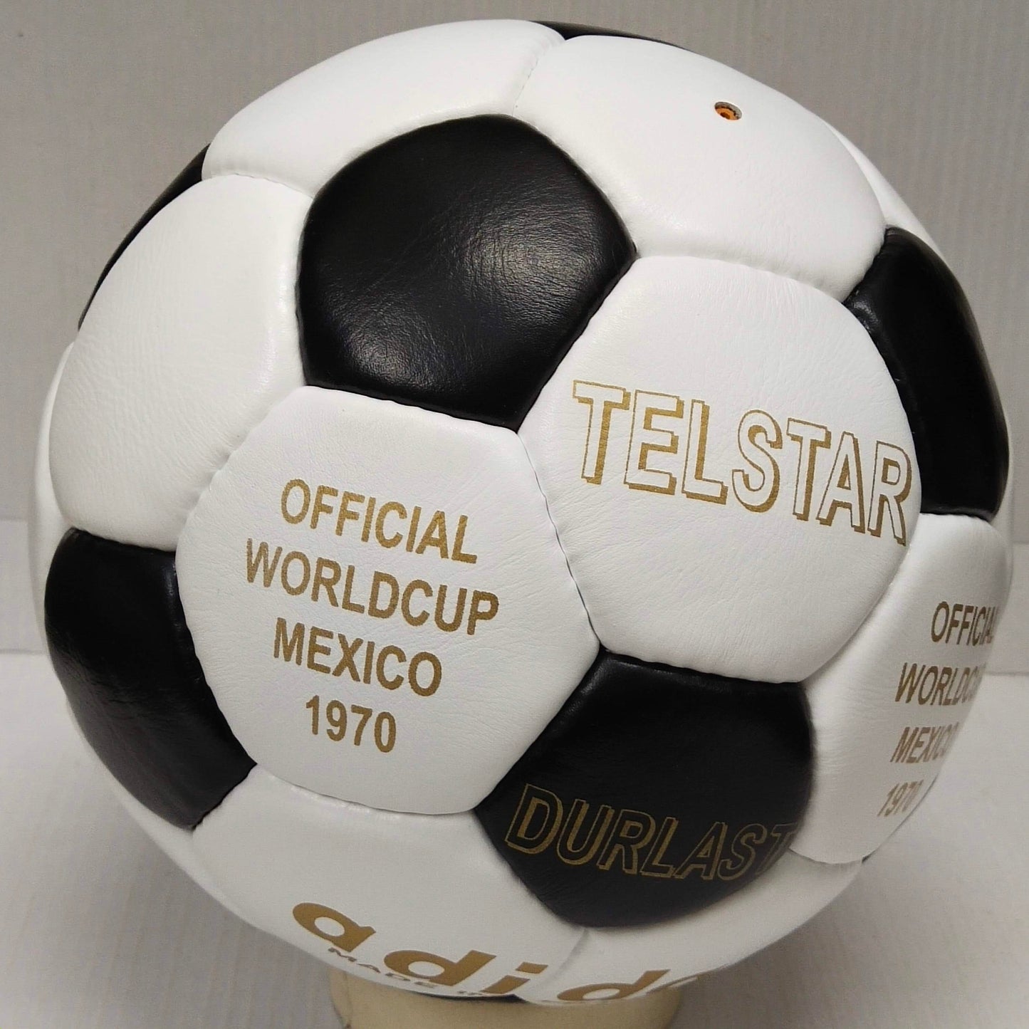 Adidas Telstar Durlast | 1970 FIFA WORLDCUP BALL | Genuine Leather SIZE 5 02