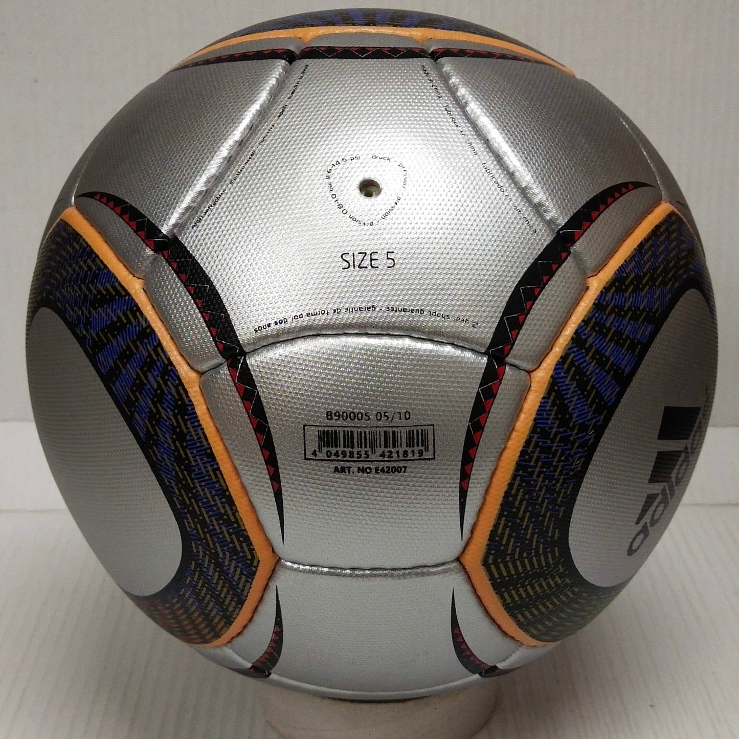 Adidas Jabulani | 2010 | PowerSilver | Silver Chrome Edition | SIZE 5 02