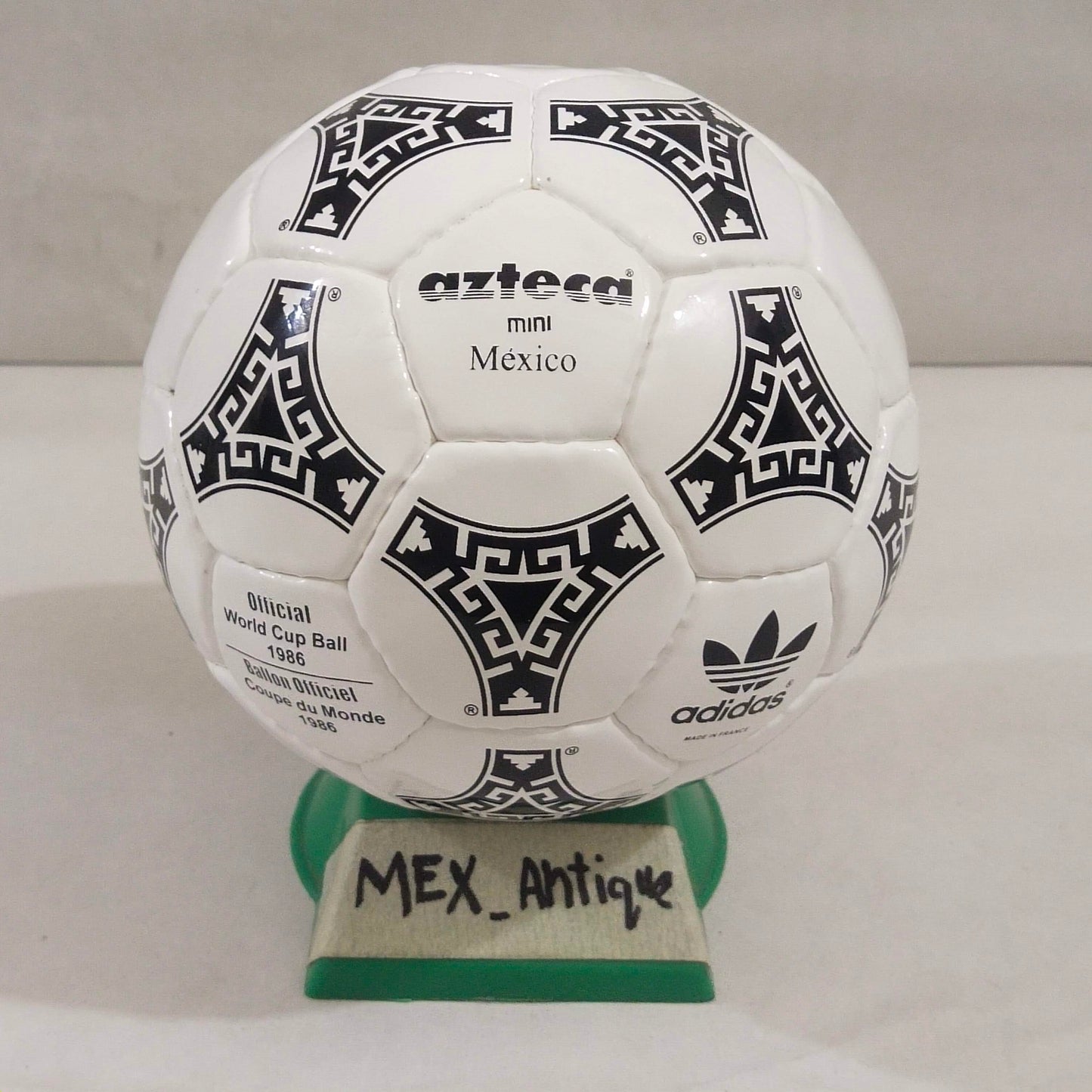 Adidas Azteca Mexico Mini | FIFA World Cup Ball 1986 | Black Stamps 01