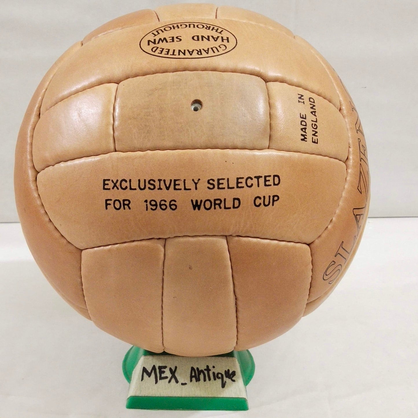 Slazenger Four Star 25 Brown | 1966 FIFA World Cup Ball | GENIUNE LEATHER SIZE 5 04
