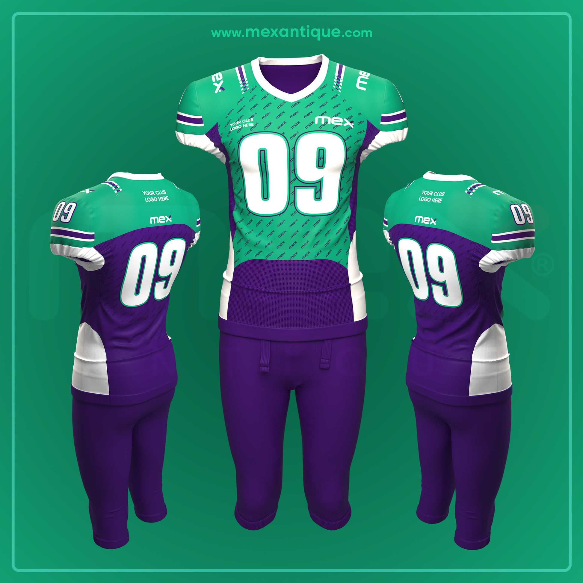 Buy New 2024 Design, Best Quality American Football Kit, Modern Designs AFK2406 03