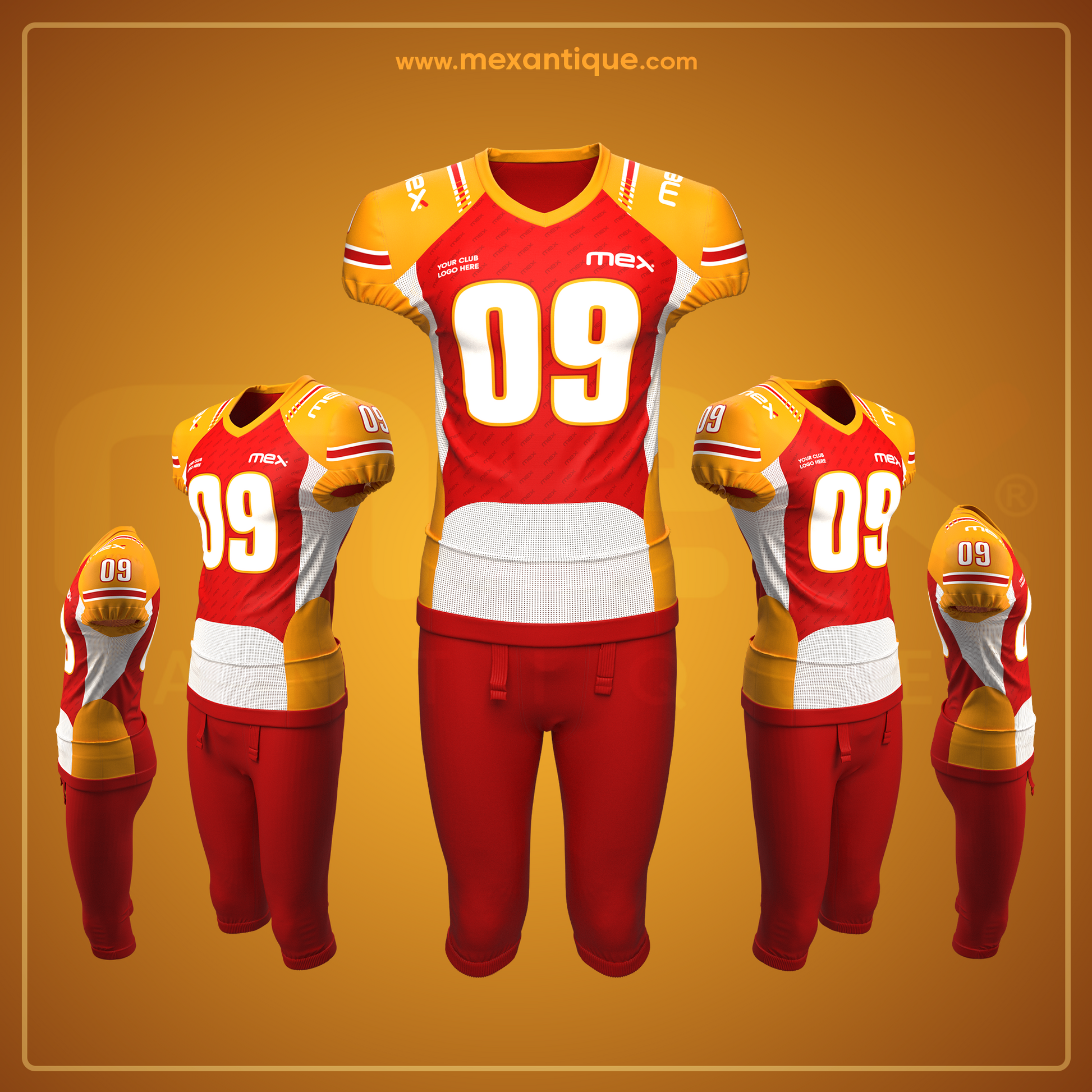 Buy New 2024 Design, Best Quality American Football Kit, Modern Designs AFK2407 04