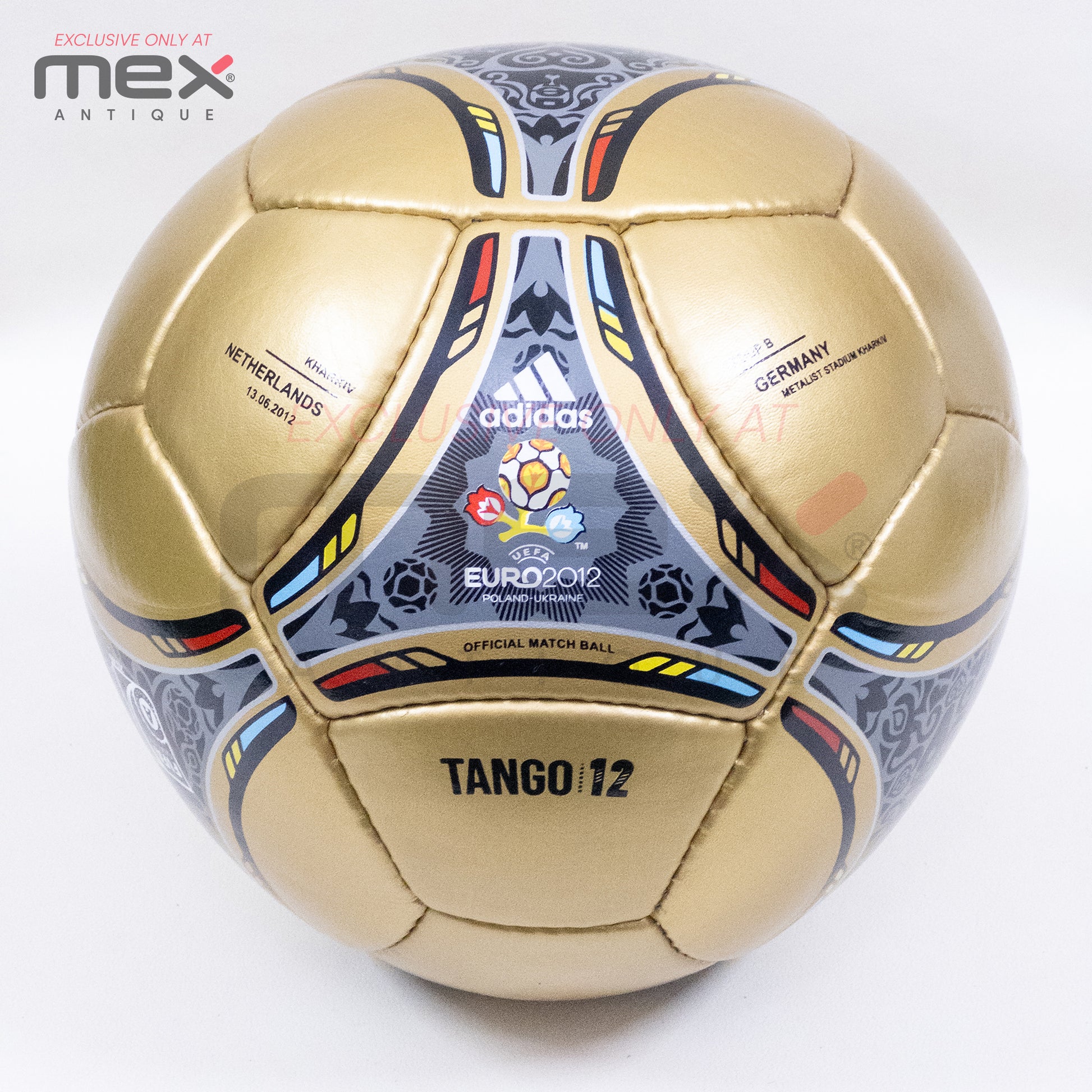 Adidas Tango 12 Golden | 2012 | UEFA Euro Cup | Official Match Ball | Size 5