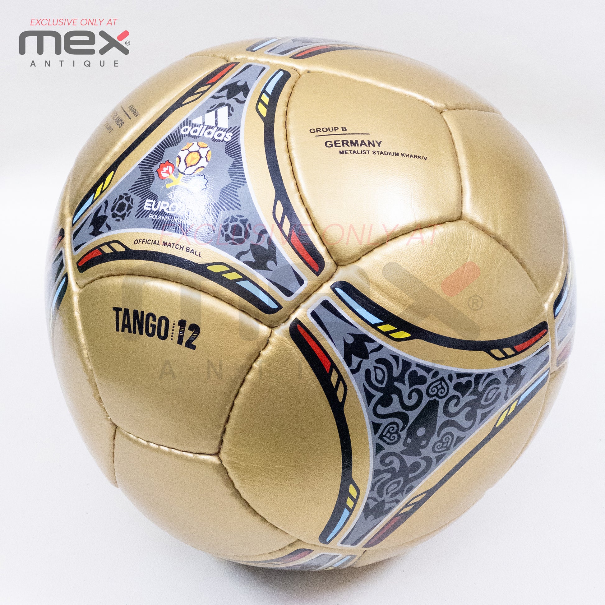 Adidas Tango 12 Golden | 2012 | UEFA Euro Cup | Official Match Ball | Size 5 05