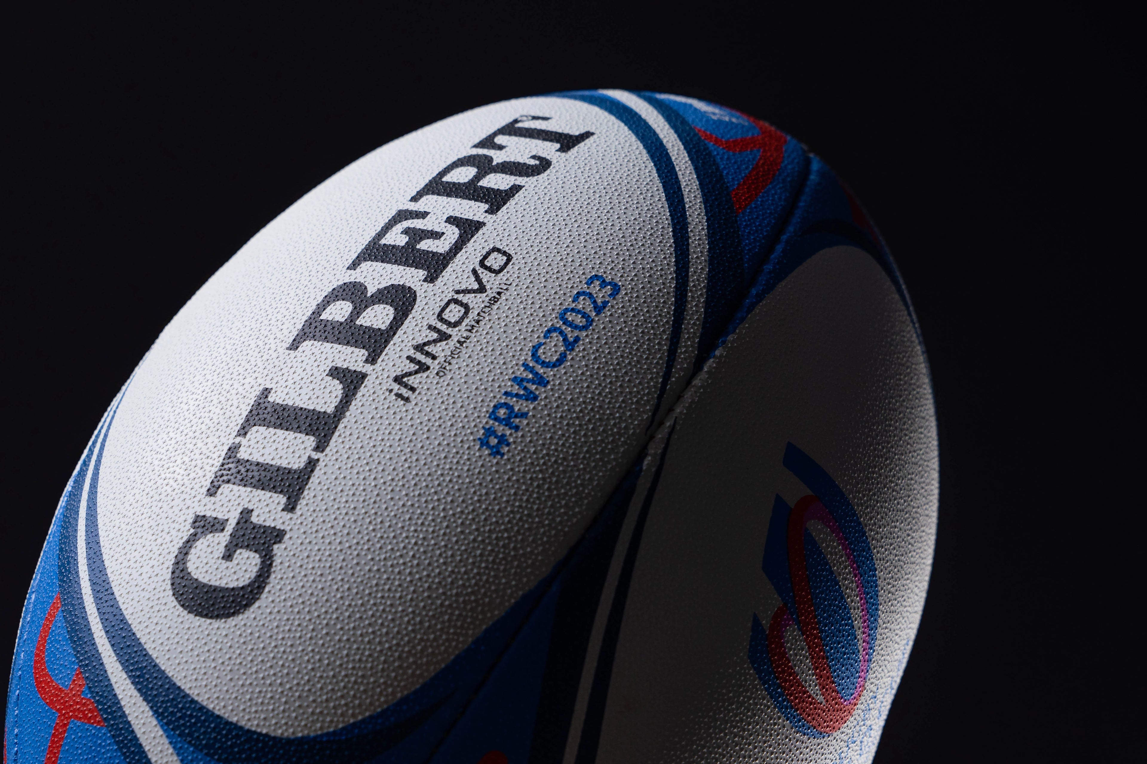 A Mitre Rugby ball, an official match ball from the 1987 Rugby World Cup, signed by the England t A Mitre Rugby ball, an official match ball from the 1987 Rugby World Cup, signed by the England t