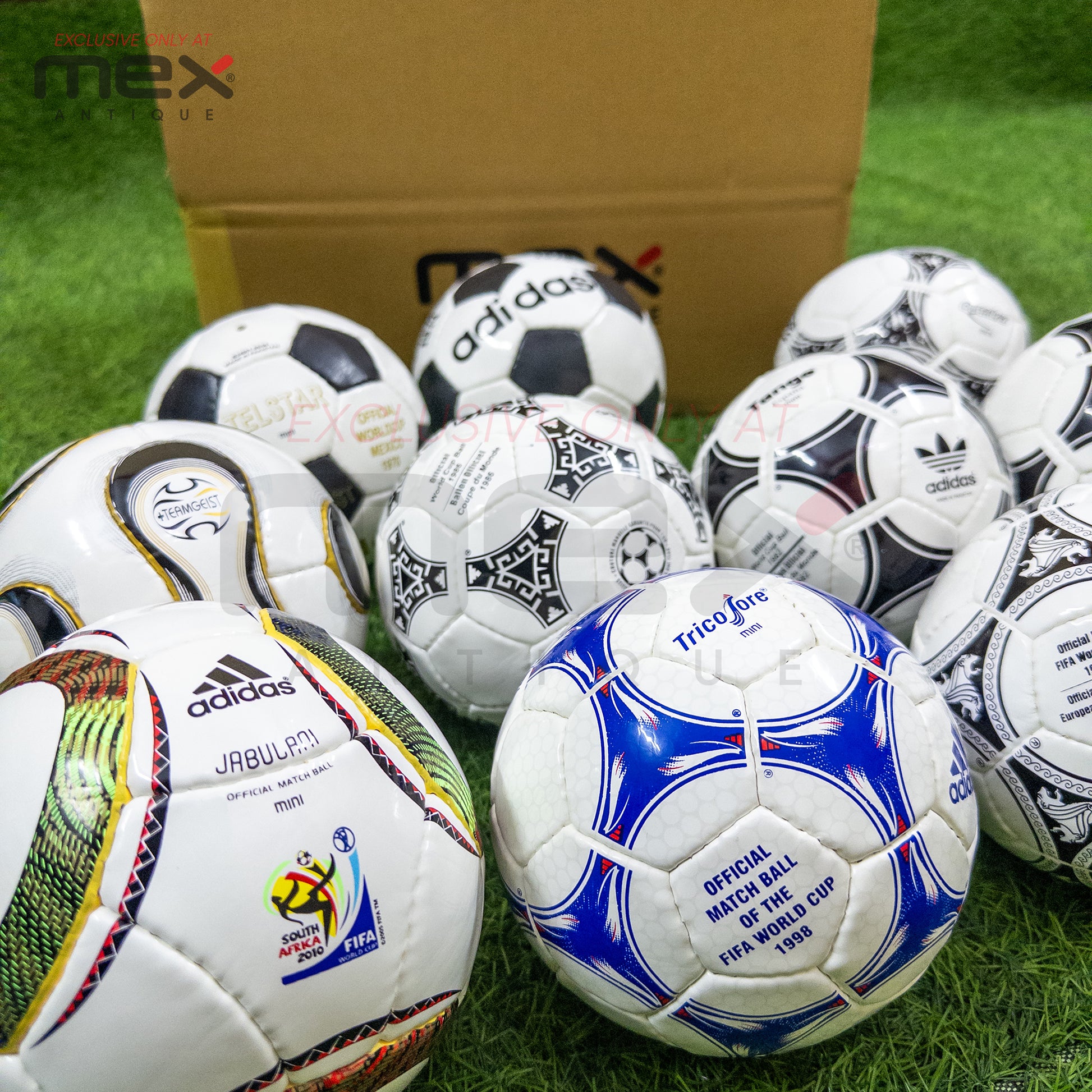 FIFA World Cup Mini Soccer Ball Set | Adidas Mini Footballs | 1970-2014 04