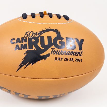 Gilbert 50th Can Am Rugby Tournament Rugby Ball | Genuine Leather 05