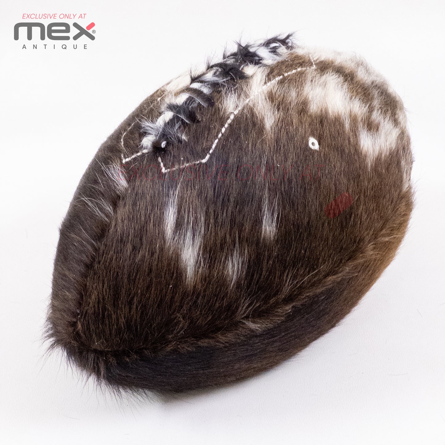 Handcrafted Hair-On Leather American Ball | Vintage Cowhide Football | Brown 02