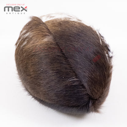 Handcrafted Hair-On Leather American Ball | Vintage Cowhide Football | Brown 04