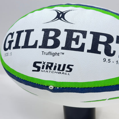 Gilbert Sirius Matchball | Truflight™ | Size 5 Rugby | Green 03