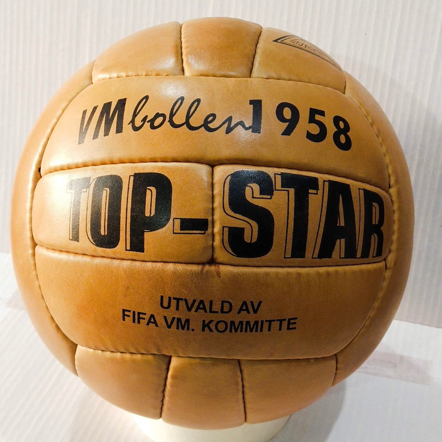 Top Star VM Bollen | 1958 FIFA World Cup Ball | GENIUNE LEATHER SIZE 5 14