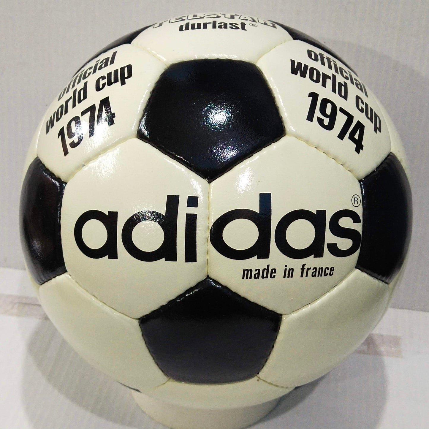 Adidas Telstar Durlast | 1974 FIFA World Cup Ball | Genuine Leather SIZE 5 02