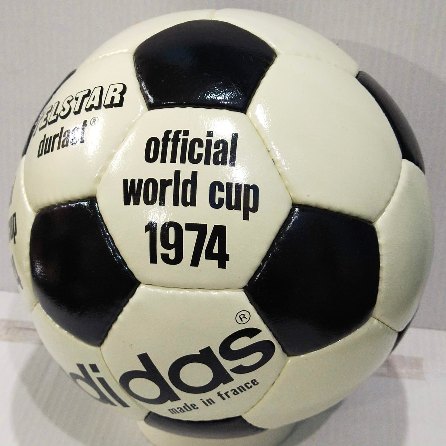 Adidas Telstar Durlast | 1974 FIFA World Cup Ball | Genuine Leather SIZE 5 03