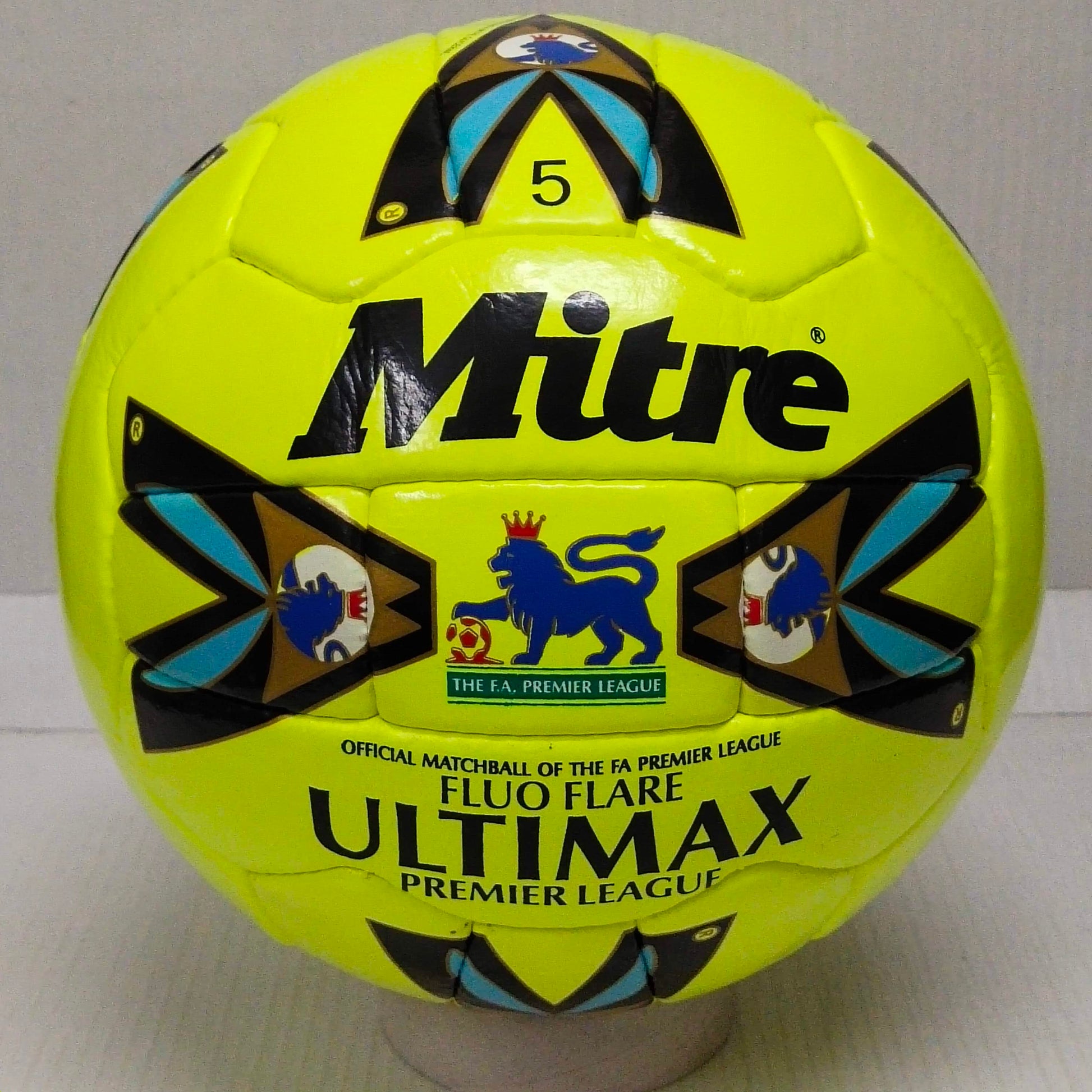Mitre Ultimax The FA Premier League | Fluro Flare | OMB 1998 | Size 5 02