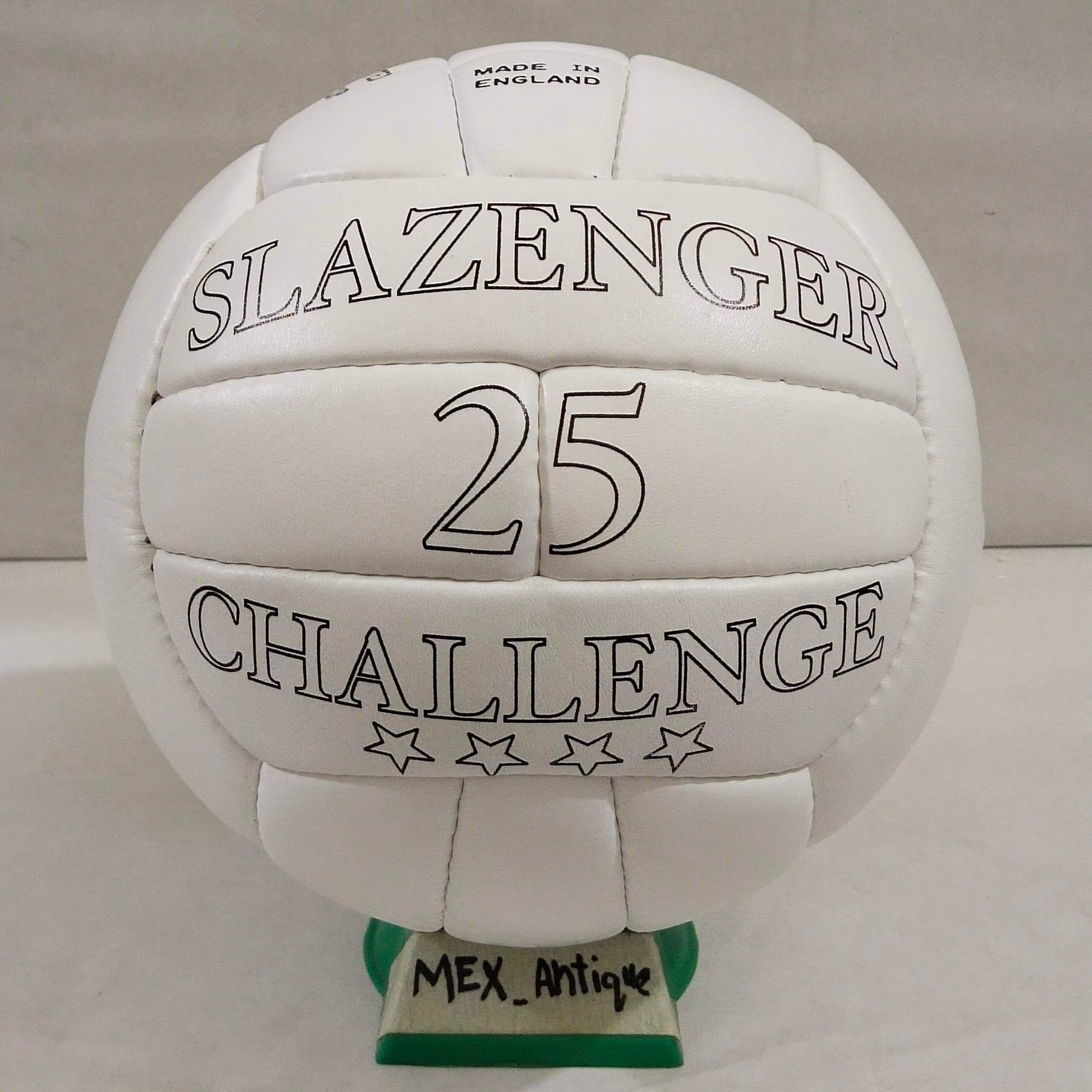 Slazenger Four Star 25 White | 1966 FIFA World Cup Ball | GENIUNE LEATHER SIZE 5 01