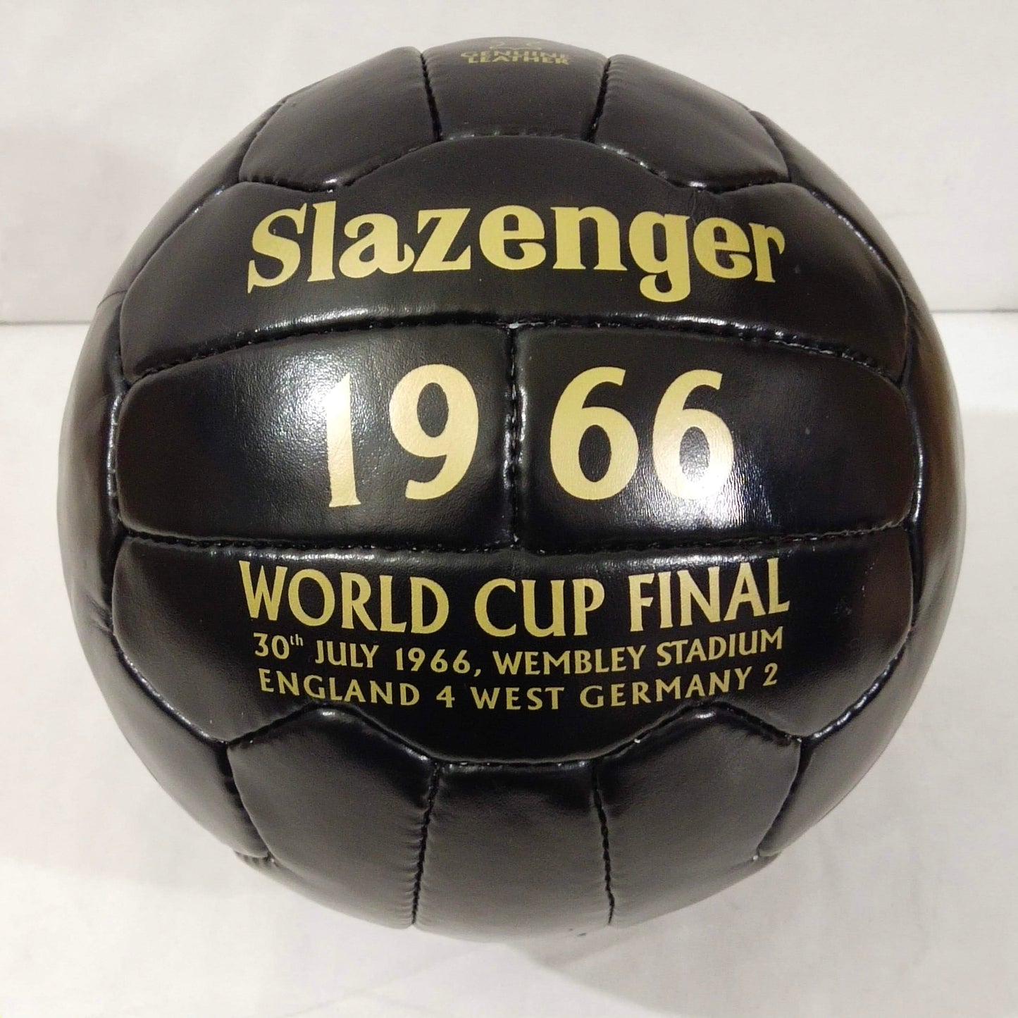 Slazenger Four Star 25 Black | 1966 FIFA World Cup Ball | GENIUNE LEATHER SIZE 5 01