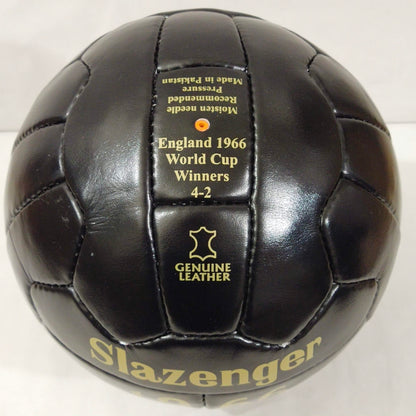 Slazenger Four Star 25 Black | 1966 FIFA World Cup Ball | GENIUNE LEATHER SIZE 5 02