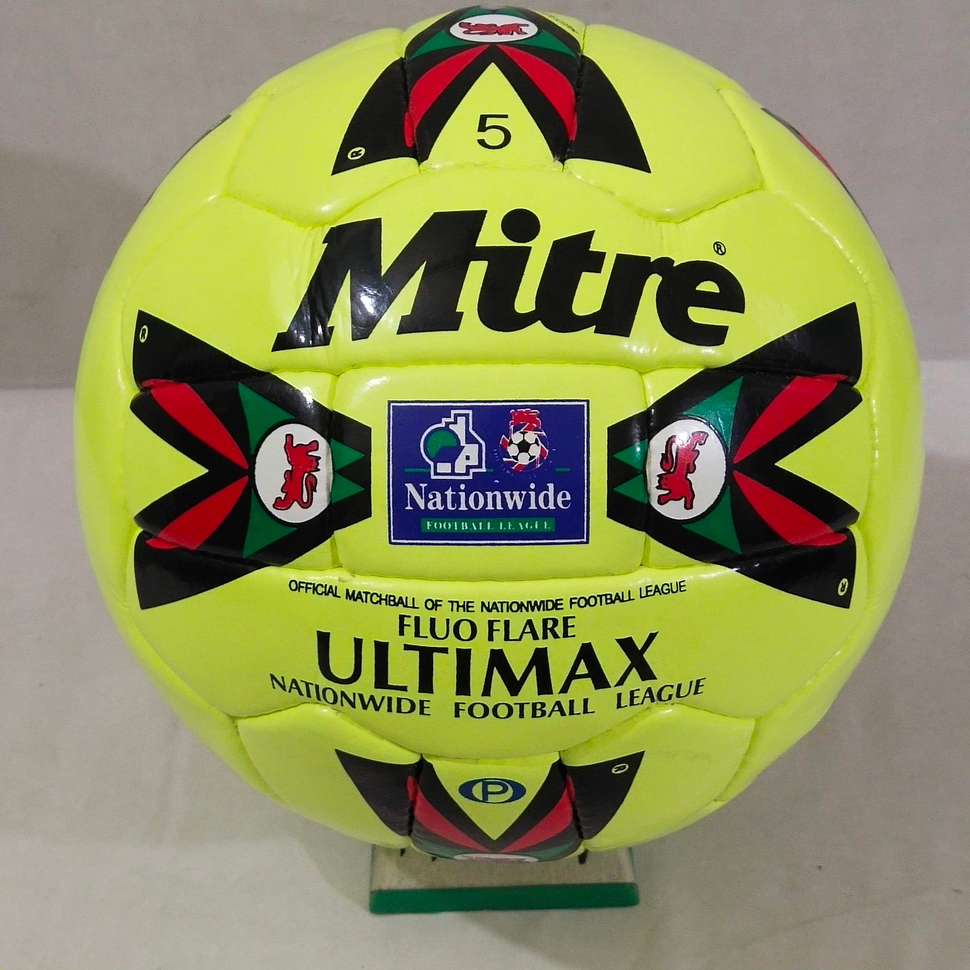 Mitre Ultimax Nationwide Football League | Fluro Flare | 90s Football | Size 5 01