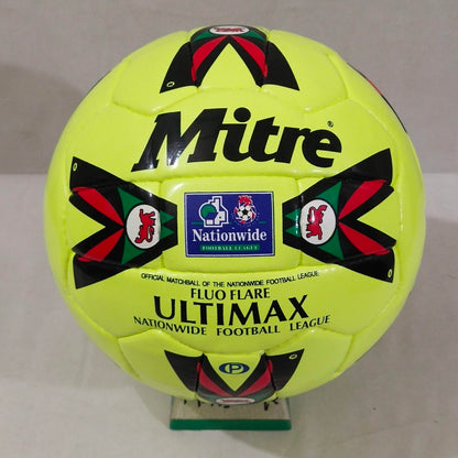 Mitre Ultimax Nationwide Football League | Fluro Flare | 90s Football | Size 5 03