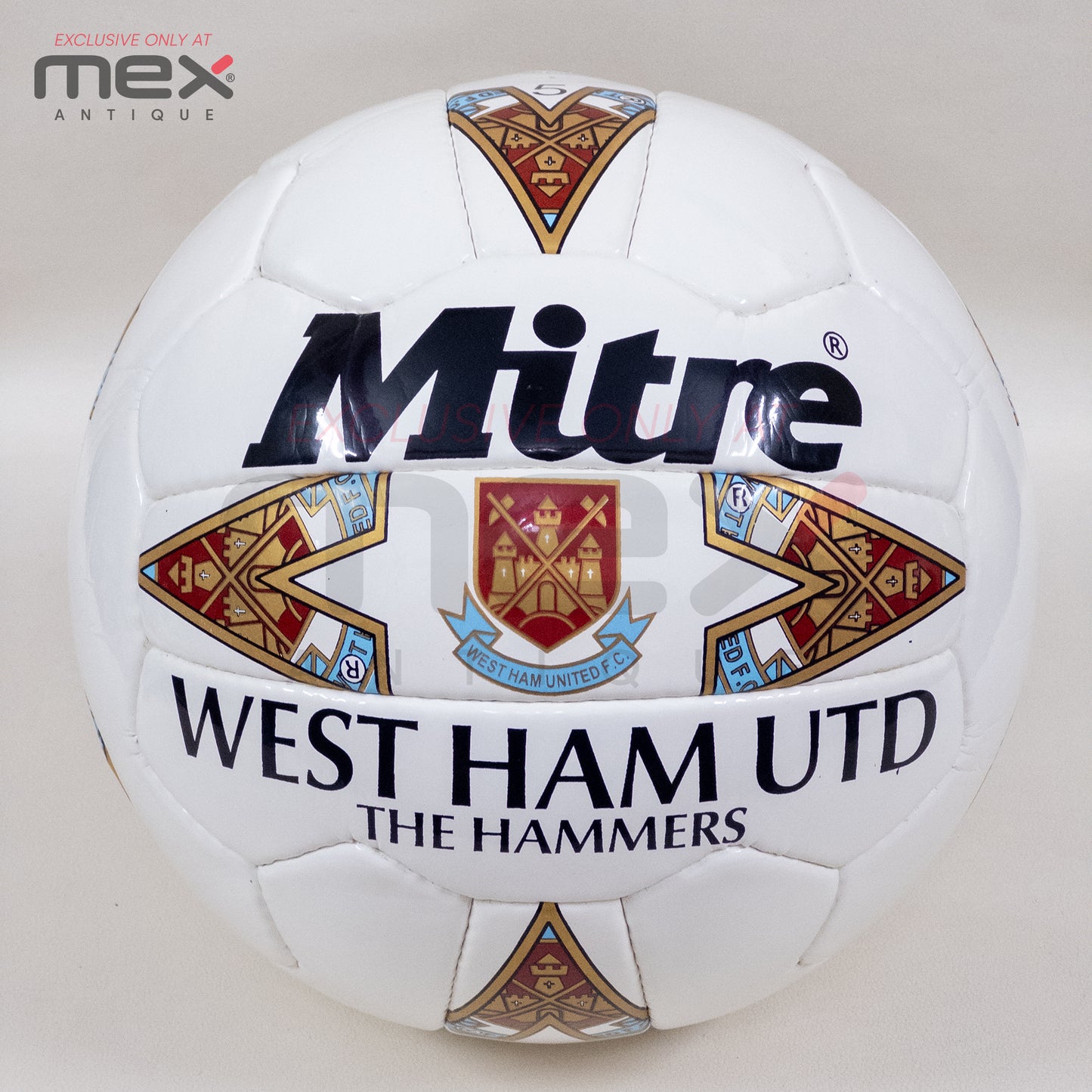 Mitre West Ham United | The Hammers | Size 5 Football | 90s