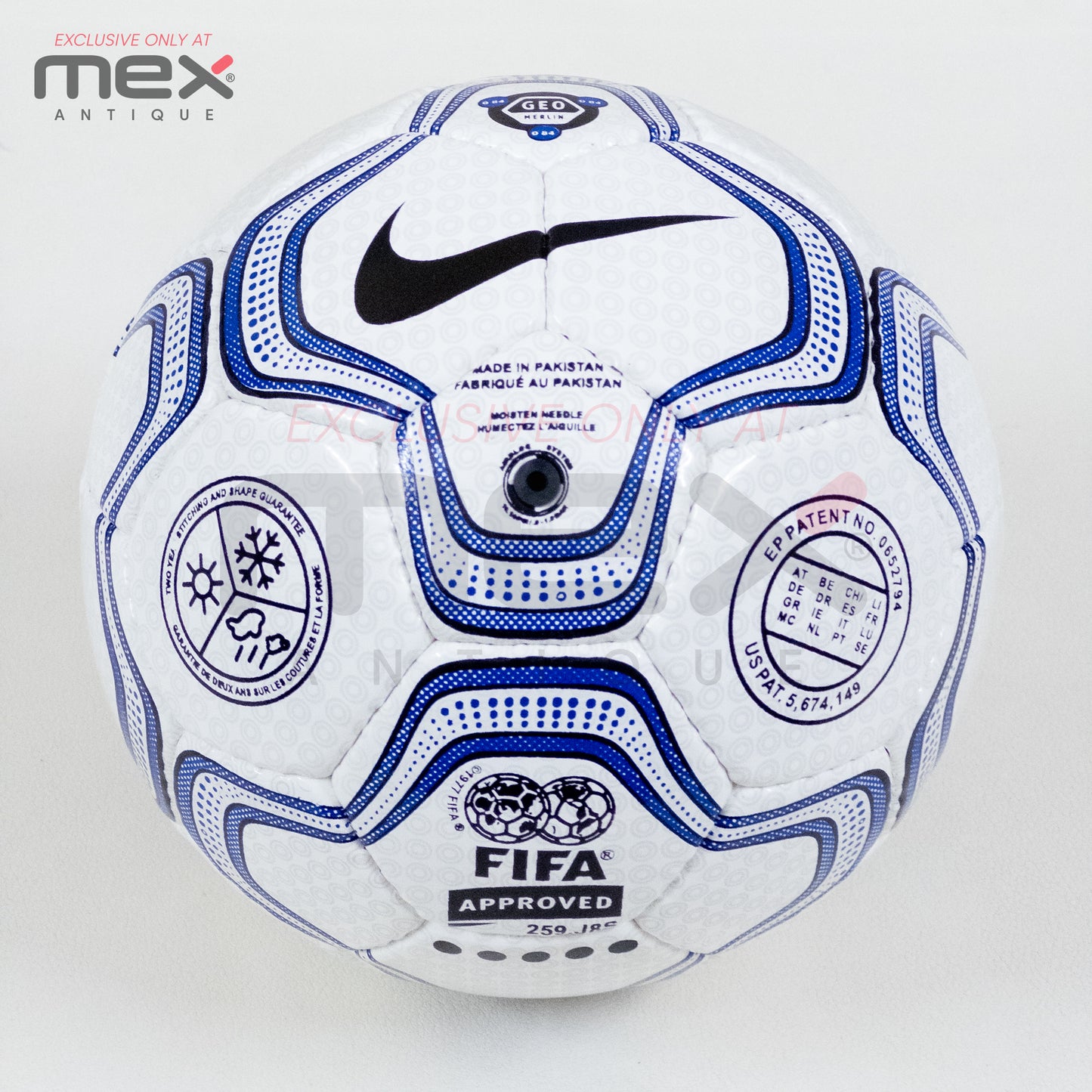 Nike Geo Merlin Mini Football | UEFA Champions League 2000–2001 Style Mini Soccer Ball | Hand Stitched Professional Quality 03