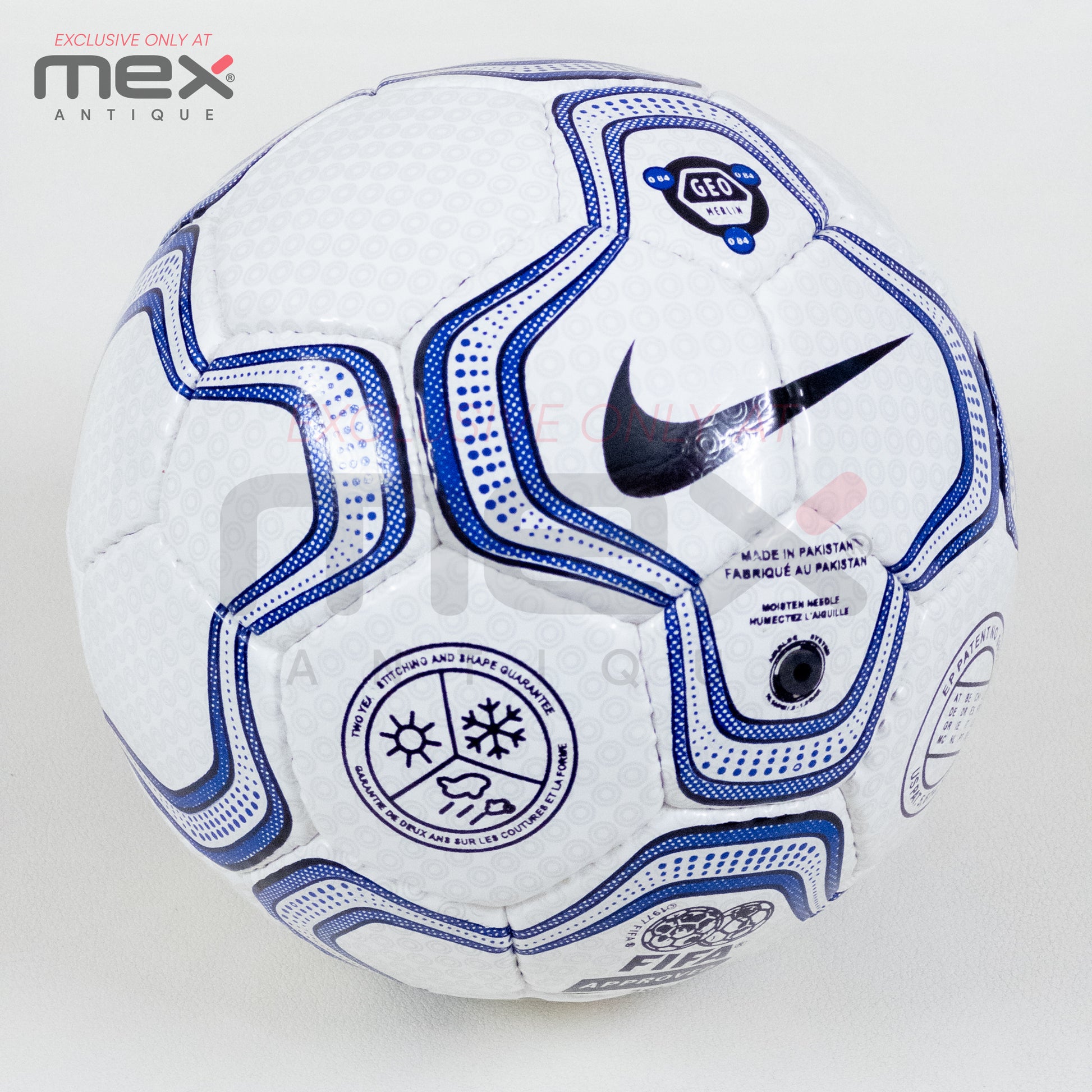 Nike Geo Merlin Mini Football | UEFA Champions League 2000–2001 Style Mini Soccer Ball | Hand Stitched Professional Quality 05