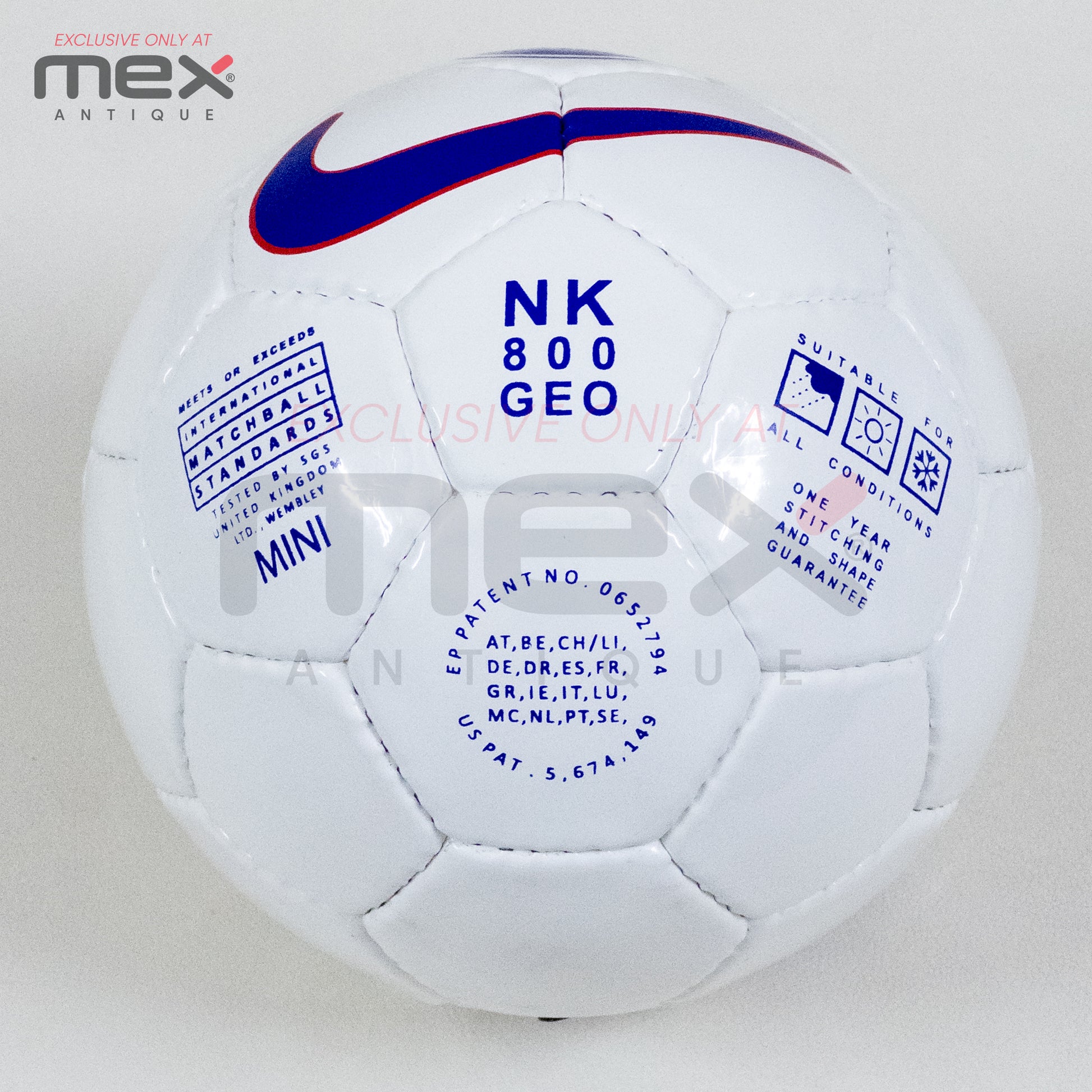 Nike NK Geo 800 Mini Football | 0.84 Geo Design Soccer Ball | Mini Hand Stitched Professional Football 03